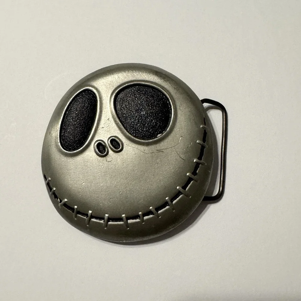 Belt Buckle Nightmare‎ Before Christmas Jack Skellington Metal Silver